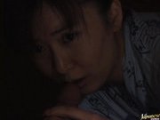 Maria Yuki Hot Asian mature babe gives a hot blowjob