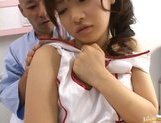 Beautiful Asian nurse Akane Ohzora enjoys hardcore anal fucking