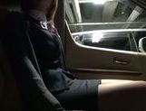 Kinky Japanese teen blows hot guy in a car swallowing jizz picture 16