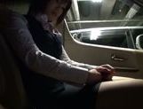 Alluring Japanese AV model is cock sucking teen in the car picture 19