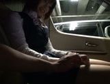 Kinky Japanese teen blows hot guy in a car swallowing jizz picture 21