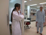 Busty Asian nurse Anna Natsuki enjoys titfuck an sucks cock on pov