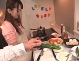 Yui Hatano nasty Asian babe gets hot in the kitchen picture 76