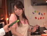 Yui Hatano nasty Asian babe gets hot in the kitchen picture 82