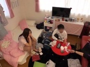Sexy Japanese milf seduces a young guy and bounces on his dick