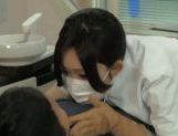 Wild Asian dentist chick gets seduced and fucked rough picture 34