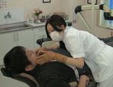 Wild Asian dentist chick gets seduced and fucked rough picture 37