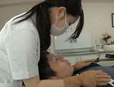 Wild Asian dentist chick gets seduced and fucked rough picture 39