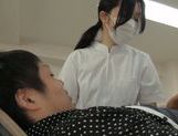 Wild Asian dentist chick gets seduced and fucked rough picture 51