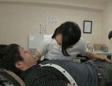 Wild Asian dentist chick gets seduced and fucked rough picture 54