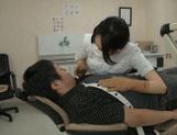 Wild Asian dentist chick gets seduced and fucked rough picture 57