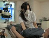Wild Asian dentist chick gets seduced and fucked rough picture 68