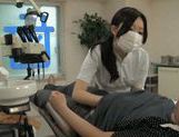 Wild Asian dentist chick gets seduced and fucked rough picture 70