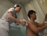 Stunning Japanese nurse gets nailed from behind
