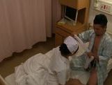 Voluptuous Japanese nurse is screwed in doggystyle picture 15