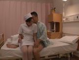 Voluptuous Japanese nurse is screwed in doggystyle