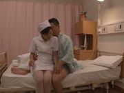 Voluptuous Japanese nurse is screwed in doggystyle