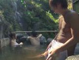 Horny Asian model is fucked in outdoor bath picture 12