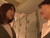 Lusty Tokyo milfs in uniform enjoy hot lesbian sex
