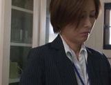 Satsuki Kirioka naughty office milf has good time with boss picture 13