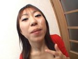 Luscious Japanese Av girl Haruka Mitsuki performs pov Asian blowjob picture 31