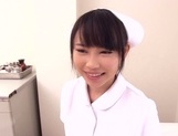 Amazing blowjob from busty nurse Akane Yoshinaga