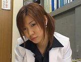 Misaki Inaba Asian babe gets office sex