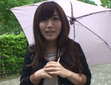 Cute Japanese lady makes a footjob and handjob and gets banged