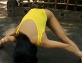 Sweet Asian girl exposes her fine ass on the street picture 3