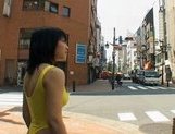 Sweet Asian girl exposes her fine ass on the street picture 9