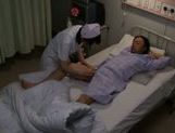 Naughty Japanese milf is a hot nurse getting banged