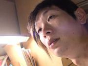 Hot Japanese AV Model is a horny housewife sucking cock