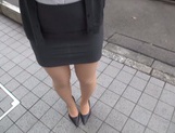 Alluring Asian office chick jerks off cock and deepthroats it on pov
