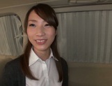 Alluring Asian office chick jerks off cock and deepthroats it on pov picture 24