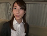 Alluring Asian office chick jerks off cock and deepthroats it on pov picture 25