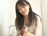 Kozue Hirayama nasty Asian milf in her office suit picture 27