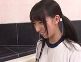 Skinny teen Yuuki Itano receives long cock to play with picture 26