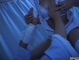 Japanese AV model is a horny nurse who really loves her patients picture 40
