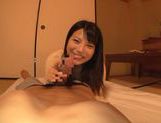 Sexy Japanese girl with bubble ass Ai Uehara fucked on pov video picture 121