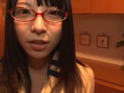 Ai Uehara amazing Asian teen in glasses squirts