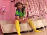 Ayane Sakura Lovely Asian model enjoys her pussy and a big dildo picture 39