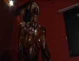 Anri Suzuki is covered in chocolate and gets a rear fucking picture 96