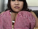 Miu Satsuki Asian model has huge boobs and enjoys masturbating