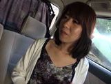 Naughty Japanese Milf Gives Handjob In The Car picture 14