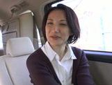 Horny asian mature enjoys hard sex in the car picture 13