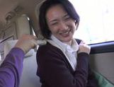 Horny asian mature enjoys hard sex in the car picture 25