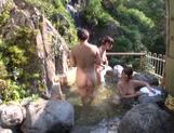 Japanese AV Model gets group action inside the outdoor bath picture 63