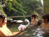 Japanese AV Model gets group action inside the outdoor bath picture 69