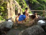 Japanese AV Model gets group action inside the outdoor bath picture 73