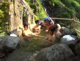 Japanese AV Model gets group action inside the outdoor bath picture 74